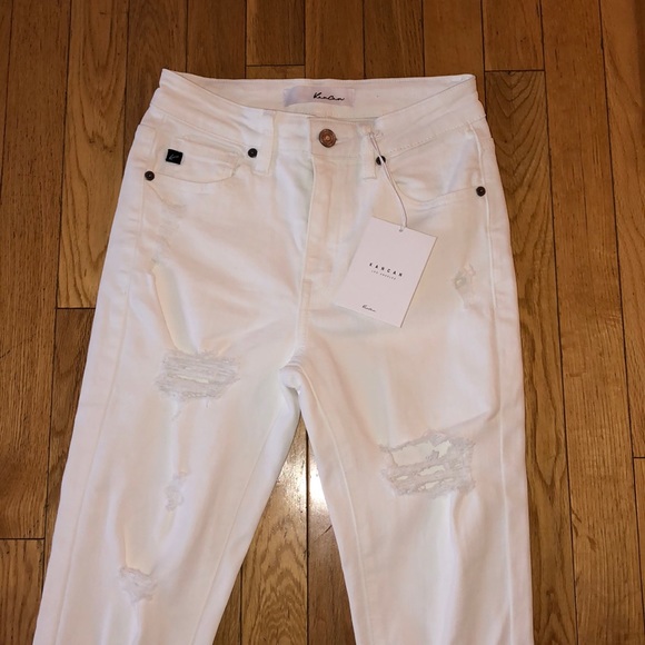 White Ripped Jeans - Picture 2 of 3